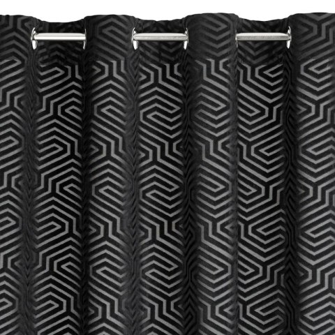 ZASŁONA GOTOWA INGA 140 X 250 CM CZARNY ZASŁONA GOTOWA INGA 140 X 250 CM CZARNY