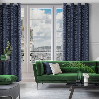 ZASŁONA GOTOWA INGA 140 X 250 CM GRANATOWY