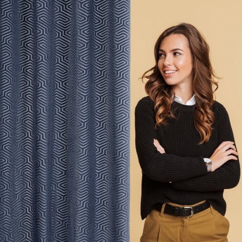 ZASŁONA GOTOWA INGA 140 X 250 CM GRANATOWY ZASŁONA GOTOWA INGA 140 X 250 CM GRANATOWY