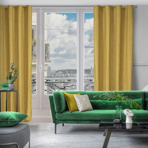 ZASŁONA GOTOWA INGA 140 X 250 CM ZŁOTY ZASŁONA GOTOWA INGA 140 X 250 CM ZŁOTY