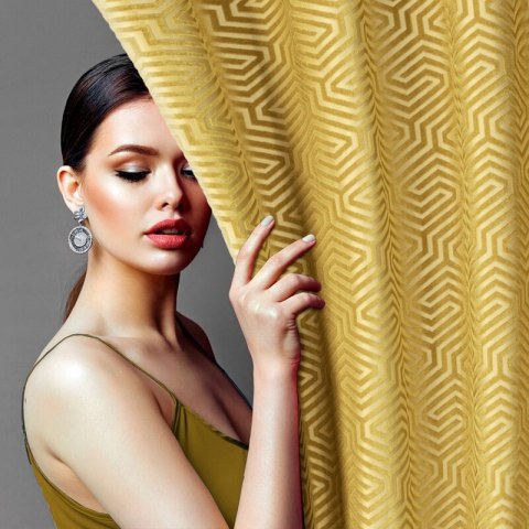 ZASŁONA GOTOWA INGA 140 X 250 CM ZŁOTY ZASŁONA GOTOWA INGA 140 X 250 CM ZŁOTY