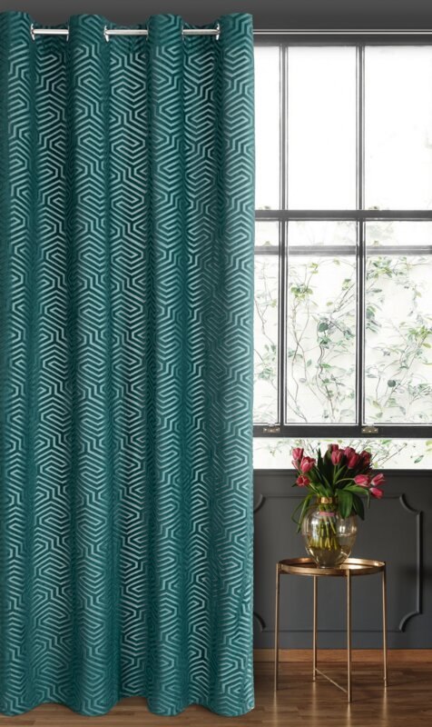 ZASŁONA GOTOWA INGA NA TAŚMIE 140 X 250 CM TURKUSOWY ZASŁONA GOTOWA INGA NA TAŚMIE 140 X 250 CM TURKUSOWY