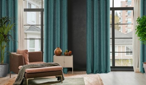 ZASŁONA GOTOWA INGA NA TAŚMIE 140 X 250 CM TURKUSOWY ZASŁONA GOTOWA INGA NA TAŚMIE 140 X 250 CM TURKUSOWY