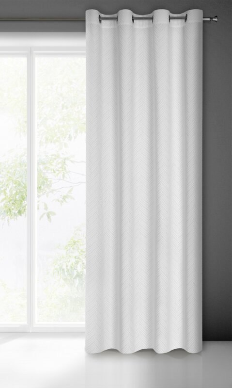 ZASŁONA GOTOWA ISLA 140 X 250 CM BIAŁY