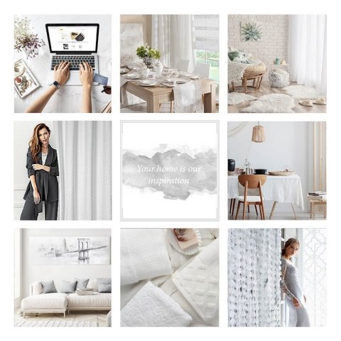 ZASŁONA GOTOWA ISLA 140 X 250 CM BIAŁY