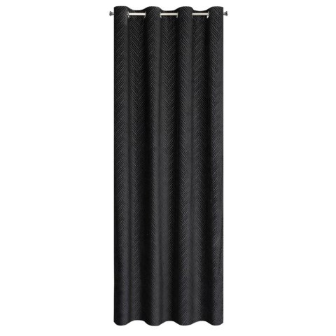 ZASŁONA GOTOWA ISLA 140 X 250 CM CZARNY ZASŁONA GOTOWA ISLA 140 X 250 CM CZARNY