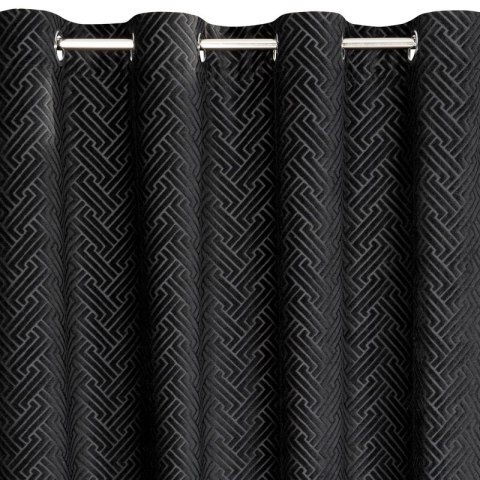 ZASŁONA GOTOWA ISLA 140 X 250 CM CZARNY ZASŁONA GOTOWA ISLA 140 X 250 CM CZARNY