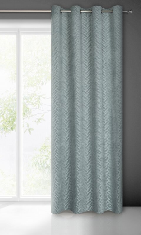 ZASŁONA GOTOWA ISLA 140 X 250 CM STALOWY ZASŁONA GOTOWA ISLA 140 X 250 CM STALOWY