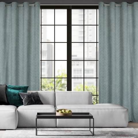 ZASŁONA GOTOWA ISLA 140 X 250 CM STALOWY ZASŁONA GOTOWA ISLA 140 X 250 CM STALOWY