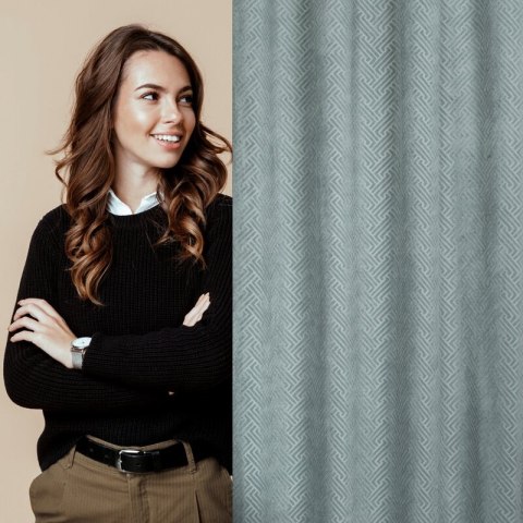 ZASŁONA GOTOWA ISLA 140 X 250 CM STALOWY ZASŁONA GOTOWA ISLA 140 X 250 CM STALOWY