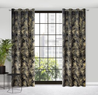 ZASŁONA GOTOWA STELLA 140 X 250 CM CZARNY