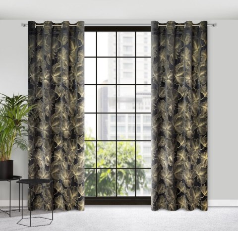 ZASŁONA GOTOWA STELLA 140 X 250 CM CZARNY ZASŁONA GOTOWA STELLA 140 X 250 CM CZARNY