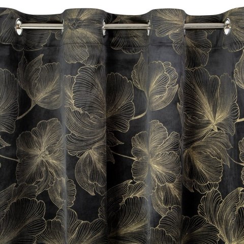 ZASŁONA GOTOWA STELLA 140 X 250 CM CZARNY ZASŁONA GOTOWA STELLA 140 X 250 CM CZARNY