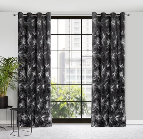 ZASŁONA GOTOWA STELLA 140 X 250 CM CZARNY ZASŁONA GOTOWA STELLA 140 X 250 CM CZARNY