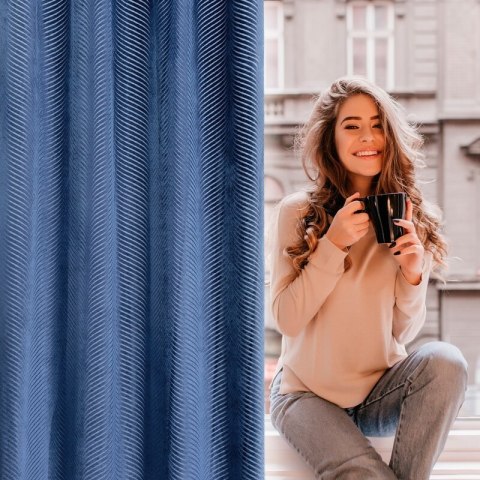 ZASŁONA GOTOWA LUSSI 140 X 250 CM GRANATOWY ZASŁONA GOTOWA LUSSI 140 X 250 CM GRANATOWY