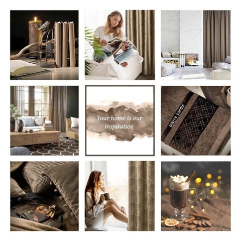 ZASŁONA GOTOWA MARSALA 140 X 250 CM BRĄZOWY ZASŁONA GOTOWA MARSALA 140 X 250 CM BRĄZOWY