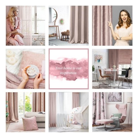 ZASŁONA GOTOWA MARSALA 140 X 250 CM RÓŻOWY ZASŁONA GOTOWA MARSALA 140 X 250 CM RÓŻOWY