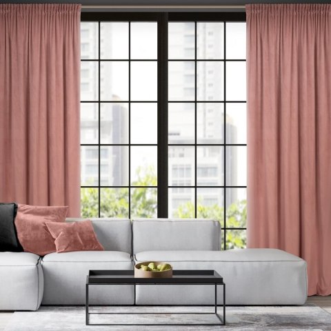 ZASŁONA GOTOWA PIERRE NA TAŚMIE 140 X 300 CM CIEMNORÓŻOWY ZASŁONA GOTOWA PIERRE NA TAŚMIE 140 X 300 CM CIEMNORÓŻOWY