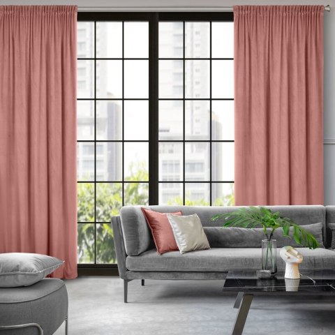 ZASŁONA GOTOWA PIERRE NA TAŚMIE 140 X 300 CM CIEMNORÓŻOWY ZASŁONA GOTOWA PIERRE NA TAŚMIE 140 X 300 CM CIEMNORÓŻOWY