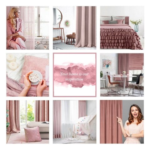 ZASŁONA GOTOWA PIERRE NA TAŚMIE 140 X 300 CM CIEMNORÓŻOWY ZASŁONA GOTOWA PIERRE NA TAŚMIE 140 X 300 CM CIEMNORÓŻOWY