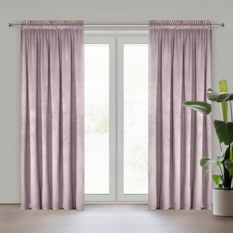 ZASŁONA GOTOWA PIERRE NA TAŚMIE 140 X 300 CM PUDROWY RÓŻ ZASŁONA GOTOWA PIERRE NA TAŚMIE 140 X 300 CM PUDROWY RÓŻ