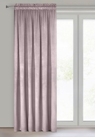 ZASŁONA GOTOWA PIERRE NA TAŚMIE 140 X 300 CM PUDROWY RÓŻ