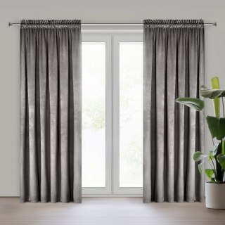 ZASŁONA GOTOWA PIERRE NA TAŚMIE 140 X 300 CM STALOWY