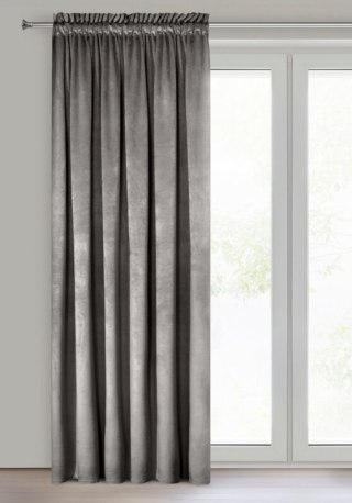 ZASŁONA GOTOWA PIERRE NA TAŚMIE 140 X 300 CM STALOWY