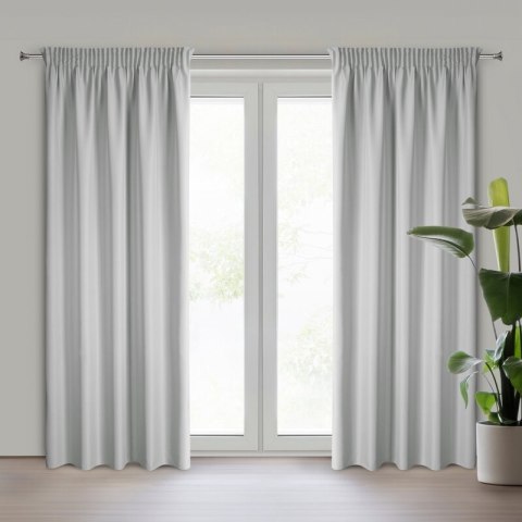 ZASŁONA GOTOWA RITA NA TAŚMIE 140 X 270 CM SREBRNY ZASŁONA GOTOWA RITA NA TAŚMIE 140 X 270 CM SREBRNY