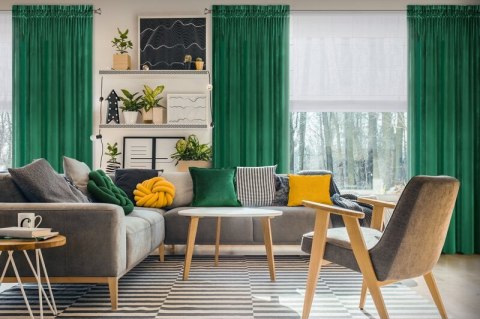 ZASŁONA GOTOWA SAMANTA 140 X 250 CM GRAFITOWY ZASŁONA GOTOWA SAMANTA 140 X 250 CM GRAFITOWY