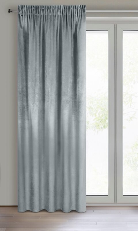 ZASŁONA GOTOWA SAMANTA NA TAŚMIE 140 X 270 CM SZARY ZASŁONA GOTOWA SAMANTA NA TAŚMIE 140 X 270 CM SZARY