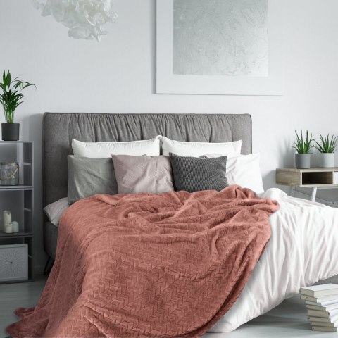 KOC D91 CINDY 170 X 210 CM PUDROWY RÓŻ KOC D91 CINDY 170 X 210 CM PUDROWY RÓŻ