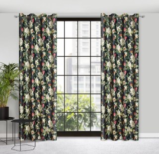 ZASŁONA GOTOWA ALEA 140 X 250 CM CZARNY