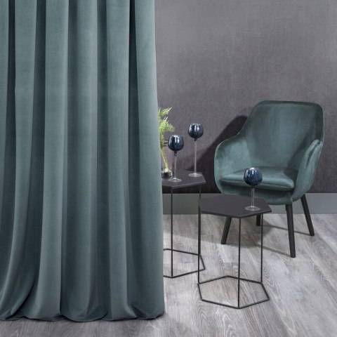 ZASŁONA GOTOWA KRISTI NA TAŚMIE 140 X 270 CM JASNONIEBIESKI