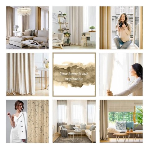 ZASŁONA GOTOWA WERA 140 X 250 CM KREMOWY ZASŁONA GOTOWA WERA 140 X 250 CM KREMOWY