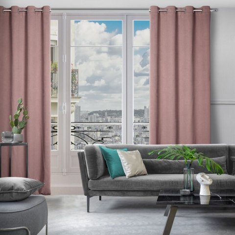 ZASŁONA GOTOWA AMARO 140 X 250 CM PUDROWY RÓŻ ZASŁONA GOTOWA AMARO 140 X 250 CM PUDROWY RÓŻ