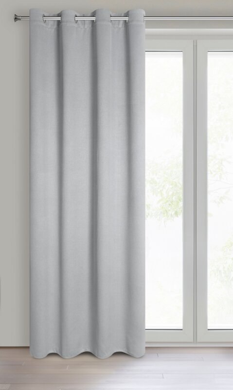 ZASŁONA GOTOWA AMARO 140 X 250 CM SZARY ZASŁONA GOTOWA AMARO 140 X 250 CM SZARY