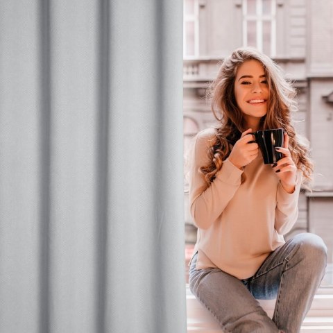 ZASŁONA GOTOWA AMARO 140 X 250 CM SZARY ZASŁONA GOTOWA AMARO 140 X 250 CM SZARY