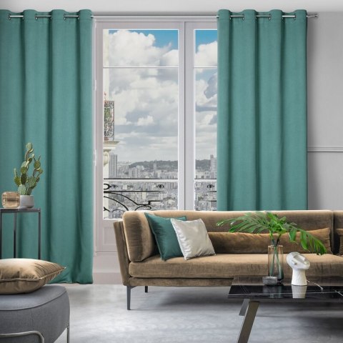 ZASŁONA GOTOWA AMARO 140 X 250 CM TURKUSOWY ZASŁONA GOTOWA AMARO 140 X 250 CM TURKUSOWY