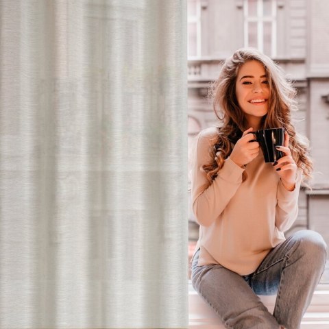 ZASŁONA GOTOWA ANITA 140 X 250 CM NATURALNY ZASŁONA GOTOWA ANITA 140 X 250 CM NATURALNY