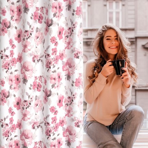 ZASŁONA GOTOWA CAREN 140 X 250 CM BIAŁY ZASŁONA GOTOWA CAREN 140 X 250 CM BIAŁY