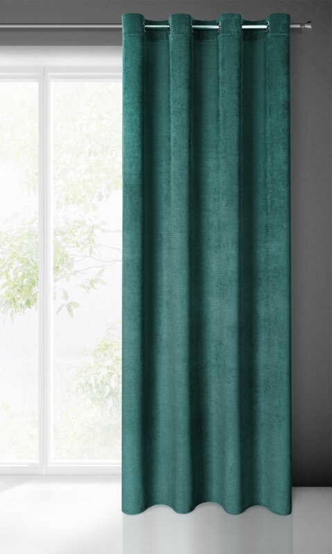 ZASŁONA GOTOWA ELIZA 140 X 250 CM CIEMNOMIĘTOWY ZASŁONA GOTOWA ELIZA 140 X 250 CM CIEMNOMIĘTOWY