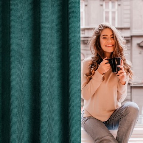 ZASŁONA GOTOWA ELIZA 140 X 250 CM CIEMNOMIĘTOWY ZASŁONA GOTOWA ELIZA 140 X 250 CM CIEMNOMIĘTOWY