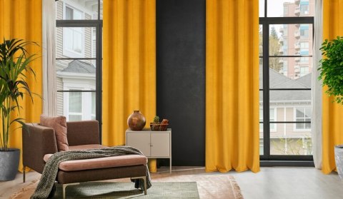 ZASŁONA GOTOWA ELIZA 140 X 250 CM MUSZTARDOWY ZASŁONA GOTOWA ELIZA 140 X 250 CM MUSZTARDOWY