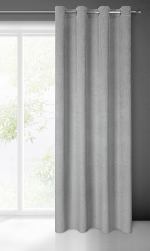 ZASŁONA GOTOWA ELIZA 140 X 250 CM SZARY ZASŁONA GOTOWA ELIZA 140 X 250 CM SZARY