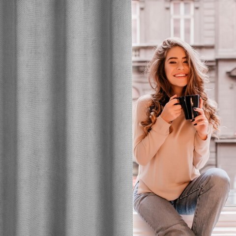 ZASŁONA GOTOWA ELIZA 140 X 250 CM SZARY ZASŁONA GOTOWA ELIZA 140 X 250 CM SZARY