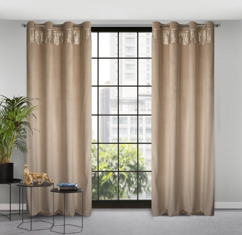 ZASŁONA GOTOWA JASPER 140 X 250 CM BEŻOWY ZASŁONA GOTOWA JASPER 140 X 250 CM BEŻOWY