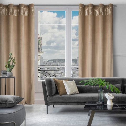 ZASŁONA GOTOWA JASPER 140 X 250 CM BEŻOWY ZASŁONA GOTOWA JASPER 140 X 250 CM BEŻOWY