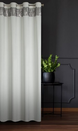 ZASŁONA GOTOWA JASPER 140 X 250 CM BIAŁY