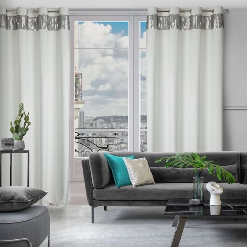 ZASŁONA GOTOWA JASPER 140 X 250 CM BIAŁY ZASŁONA GOTOWA JASPER 140 X 250 CM BIAŁY